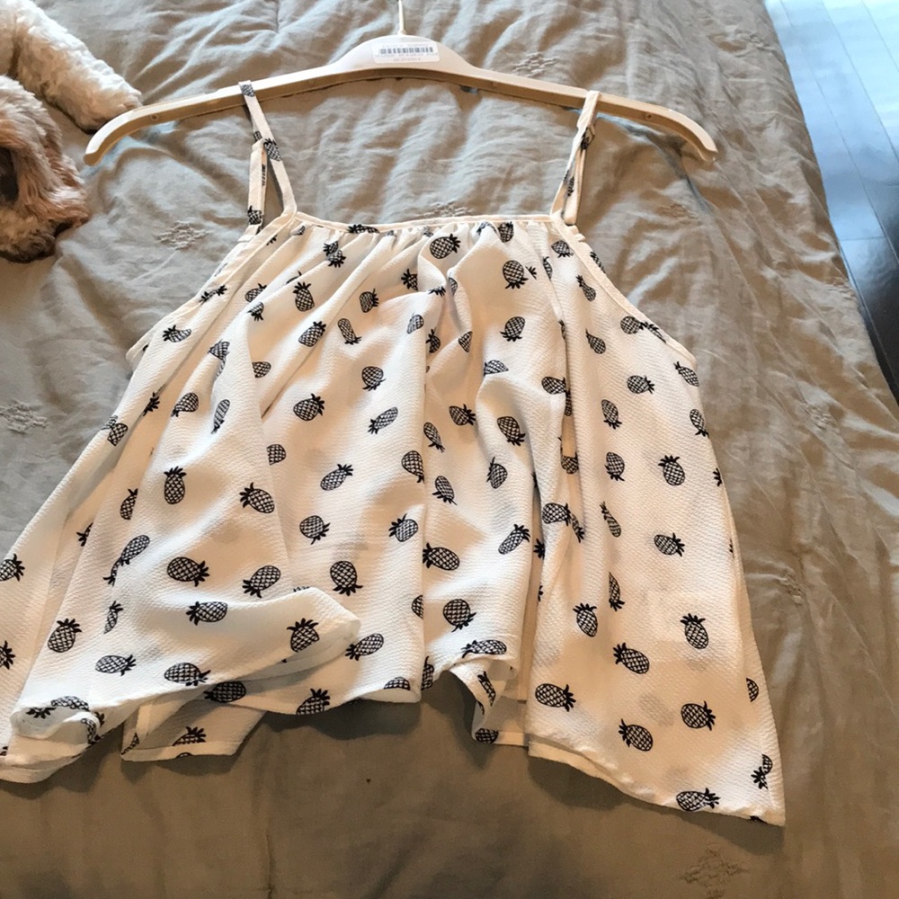 White pineapple top